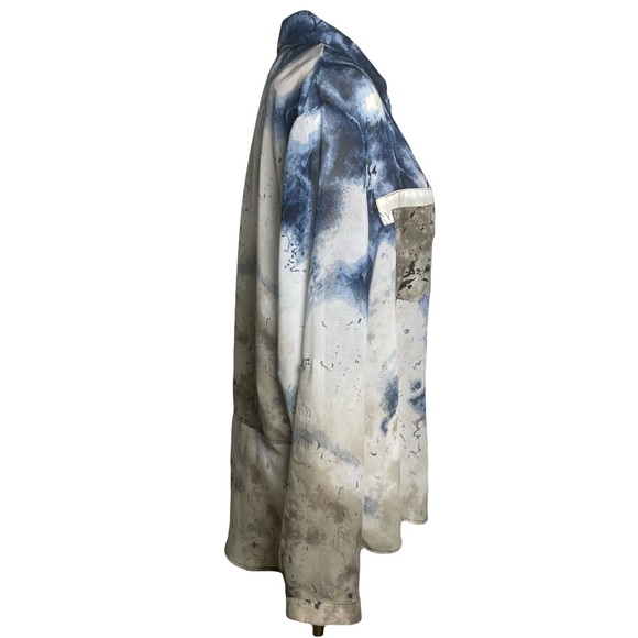 Miraclesuit Miraclebody Blouse With Attached Shaping Camisole Indigo XL - Picture 2 of 12